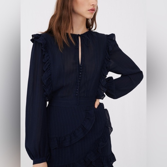 Maje Playsuit with ruffles - Picture 4 of 9